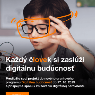 Nový grantový program Digitálna budúcnosť Nadácie Orange je otvorený